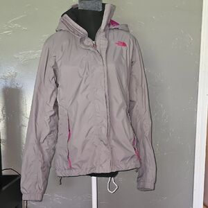 The North Face Gray and Pink Ski Jacket